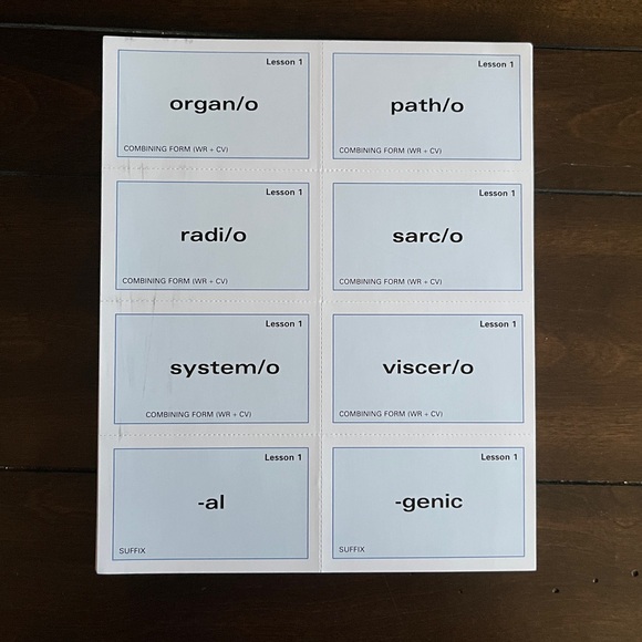 Elsevier Other - Medical Terminology Flash Cards – NWOT- By Elsevier